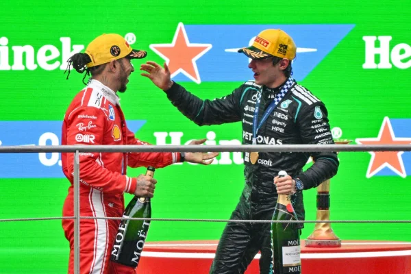 Hamilton: “Great battle with Leclerc, a privilege to be on the podium together with Kimi”