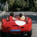 Two newlyweds in the Ferrari 250 Testa Rossa: the VIDEO of Leclerc and Saint Mleux's wedding