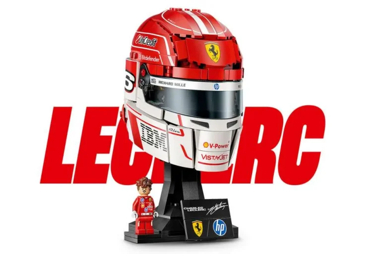 Lego creates the helmets of Charles Leclerc and Lewis Hamilton