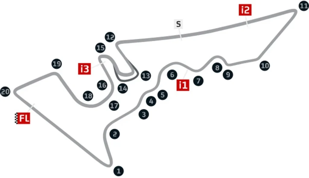 Details of the Circuit of the Americas in Austin, Texas
