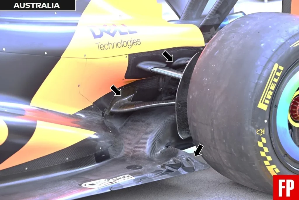 McLaren F1 floor Australia