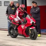 Ducati on track at Misano: Pirro debuts the Desmosedici GP27