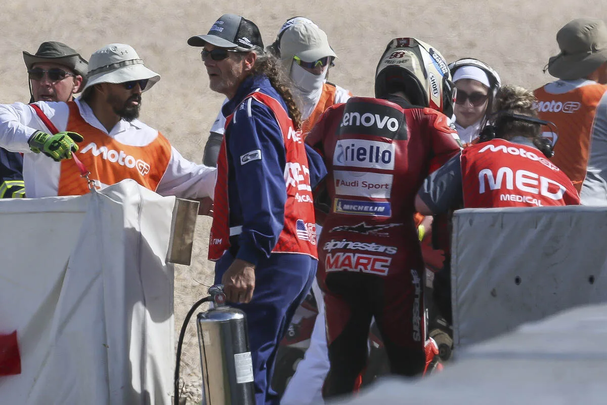 Crashes, suffering and a realization: “The bike is critical, but so am I”. Behind the scenes of Marquez's weekend at COTA