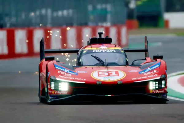Ferrari 499P triple at the WEC preseason tests in Imola