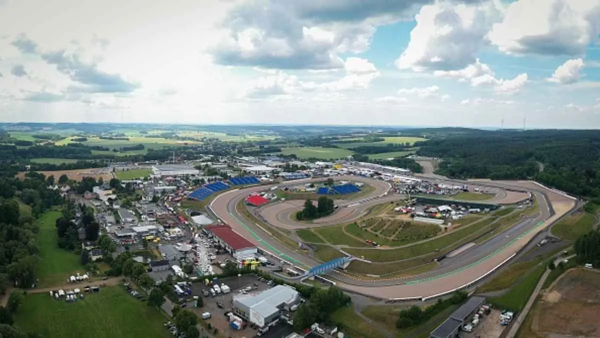 Work in progress at the Sachsenring to improve the safety of the circuit