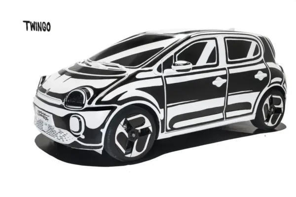 Renault Twingo electric becomes a work of art