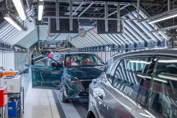 Nissan closes a production line in Sunderland