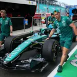 Aston Martin embarrassment: in Miami no updates and cars stopped in the pits for the first half hour of FP1