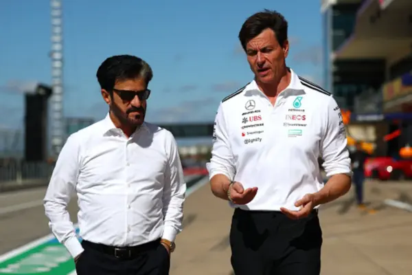 Wolff stands alongside Ben Sulayem: “Mercedes loves V8s, we can create a mega-engine”