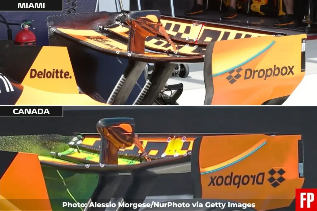 McLaren F1 GP Canada rear wing