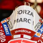 Marc Marquez working with his right arm after the operation