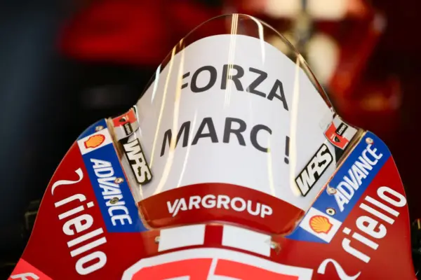 Marc Marquez working with his right arm after the operation