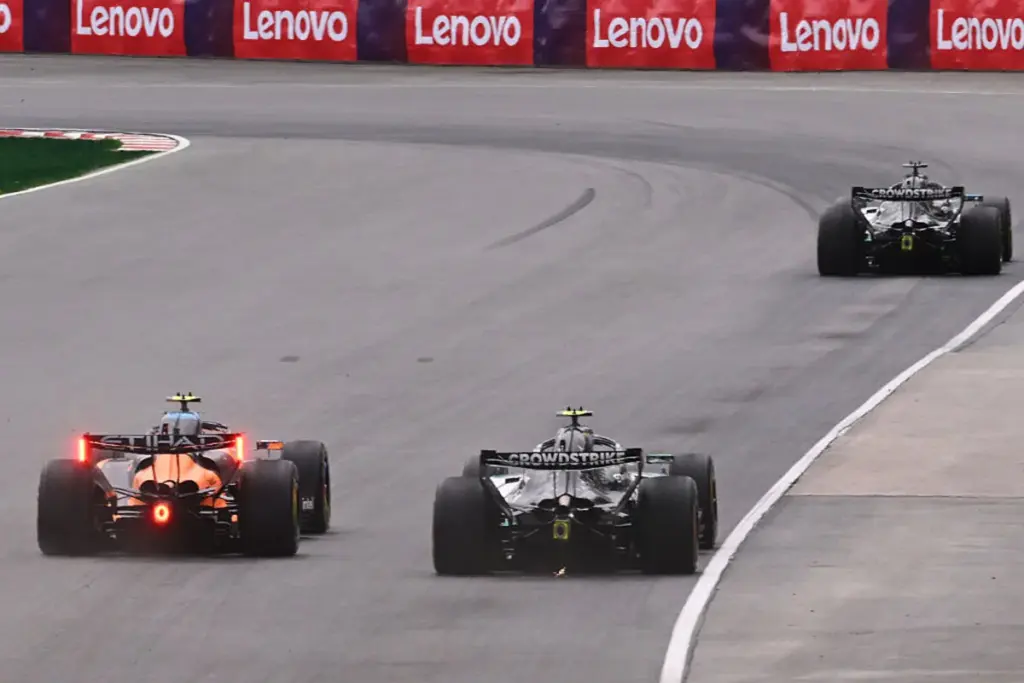 Russell, Norris and Antonelli in the Canada Sprint