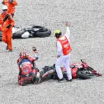 Cursed Catalonia GP: another major crash and second red flag. Zarco out, Bagnaia and Marini also involved