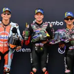 The lap record, the highest speed, and an all-Aprilia front row: words from the top 3