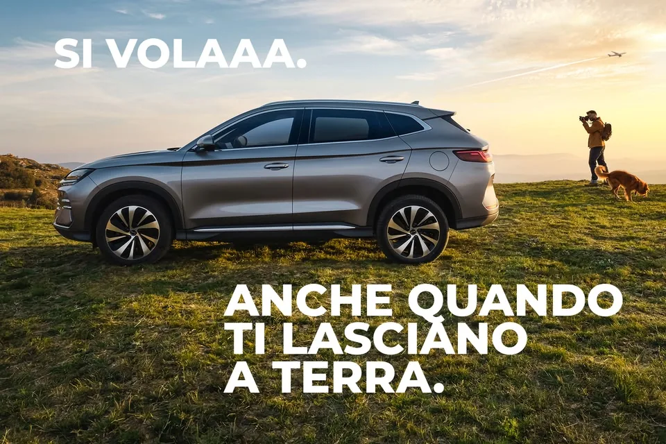 BYD launches “SI VOLAAA”: when the canceled flight becomes the opportunity to change course