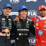 Boom Antonelli, and Max provokes Russell: “He'll be scratching his head now…”