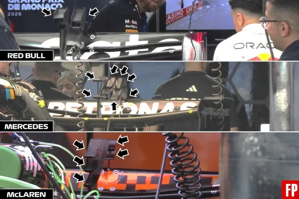 Rear wings F1 Monaco GP 2026