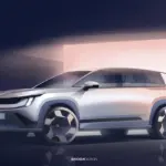 Skoda Peaq, first sketches of the exterior
