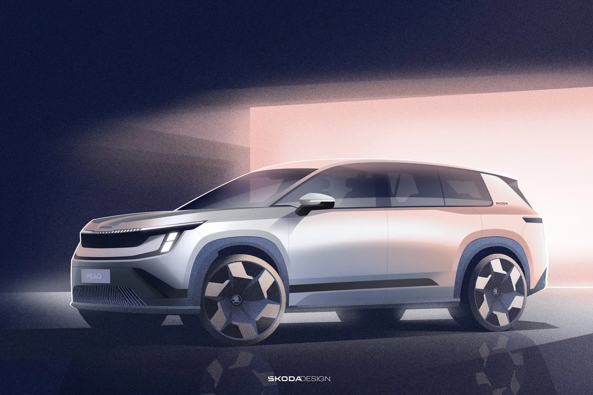 Skoda Peaq, first sketches of the exterior