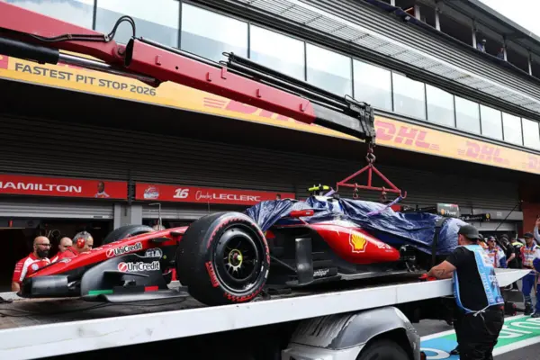 Hamilton, what a crash: Ferrari replaces floor, gearbox, suspension, and wing – the VIDEO of the accident