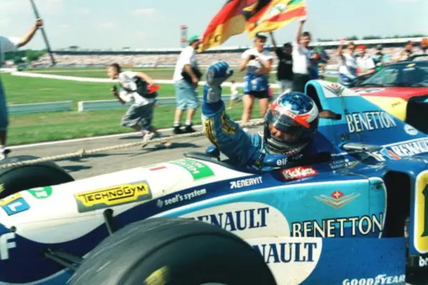 30 July 1995: Schumacher, the first German winner of the German GP