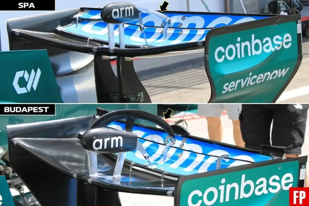 Aston Martin F1 Rear Wing Budapest