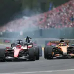 Leclerc-Piastri chilling contact, Verstappen laughs in the podium back with Charles: “It was all calculated, right?”