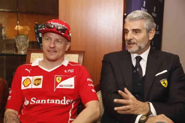 Raikkonen and the broken leg prank on Arrivabene