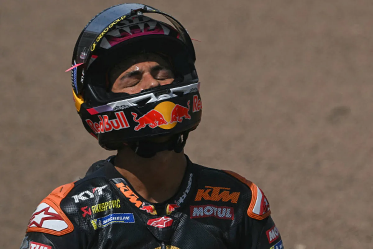 Bastianini, no points at Silverstone: “I tried to overtake in the corner and I fell”