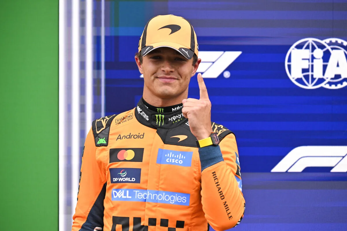 The wet track enhances Norris: “I had nothing to lose”