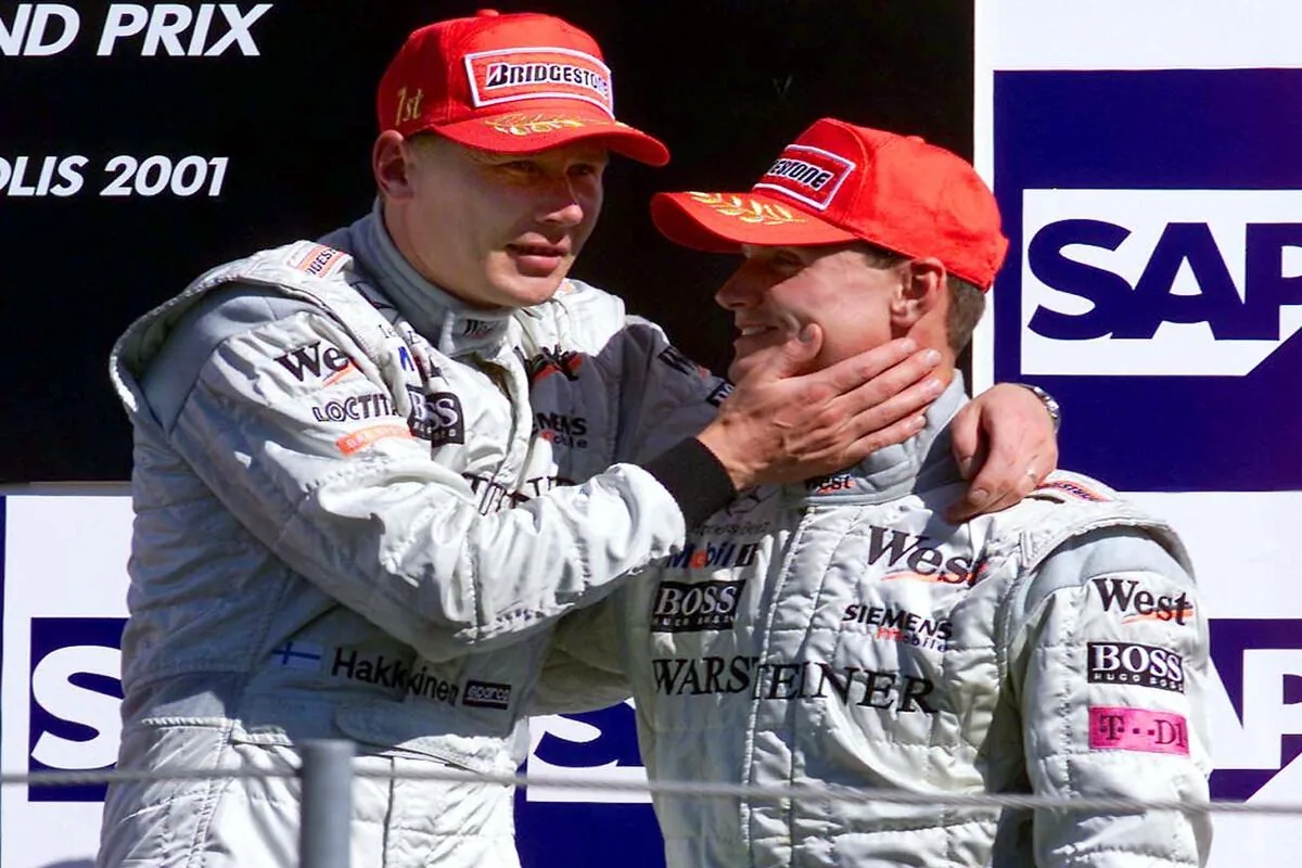 Hakkinen and Coulthard: an internal rivalry without tensions