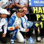 Special helmet also for Hadjar in Zandvoort in memory of his first podium