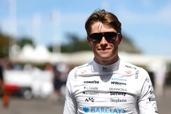 Luke Browning at the wheel of the Williams in Monza FP1