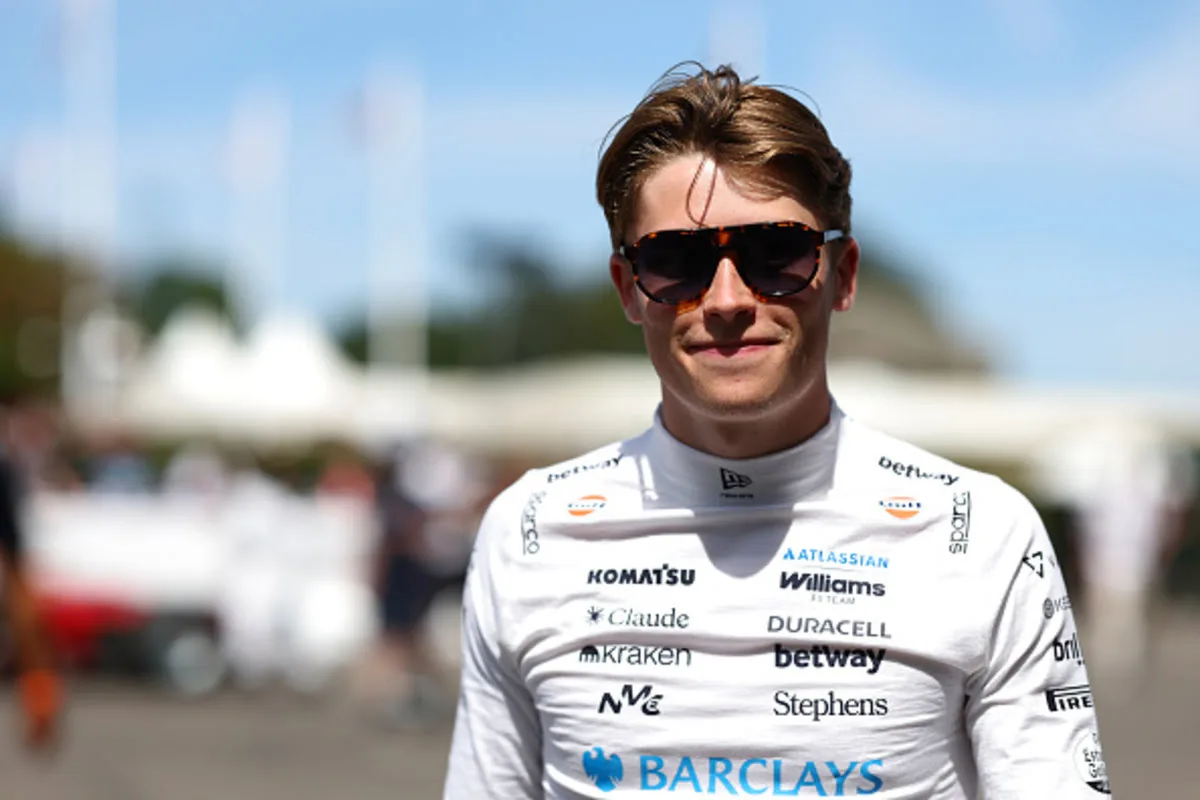 Luke Browning at the wheel of the Williams in Monza FP1