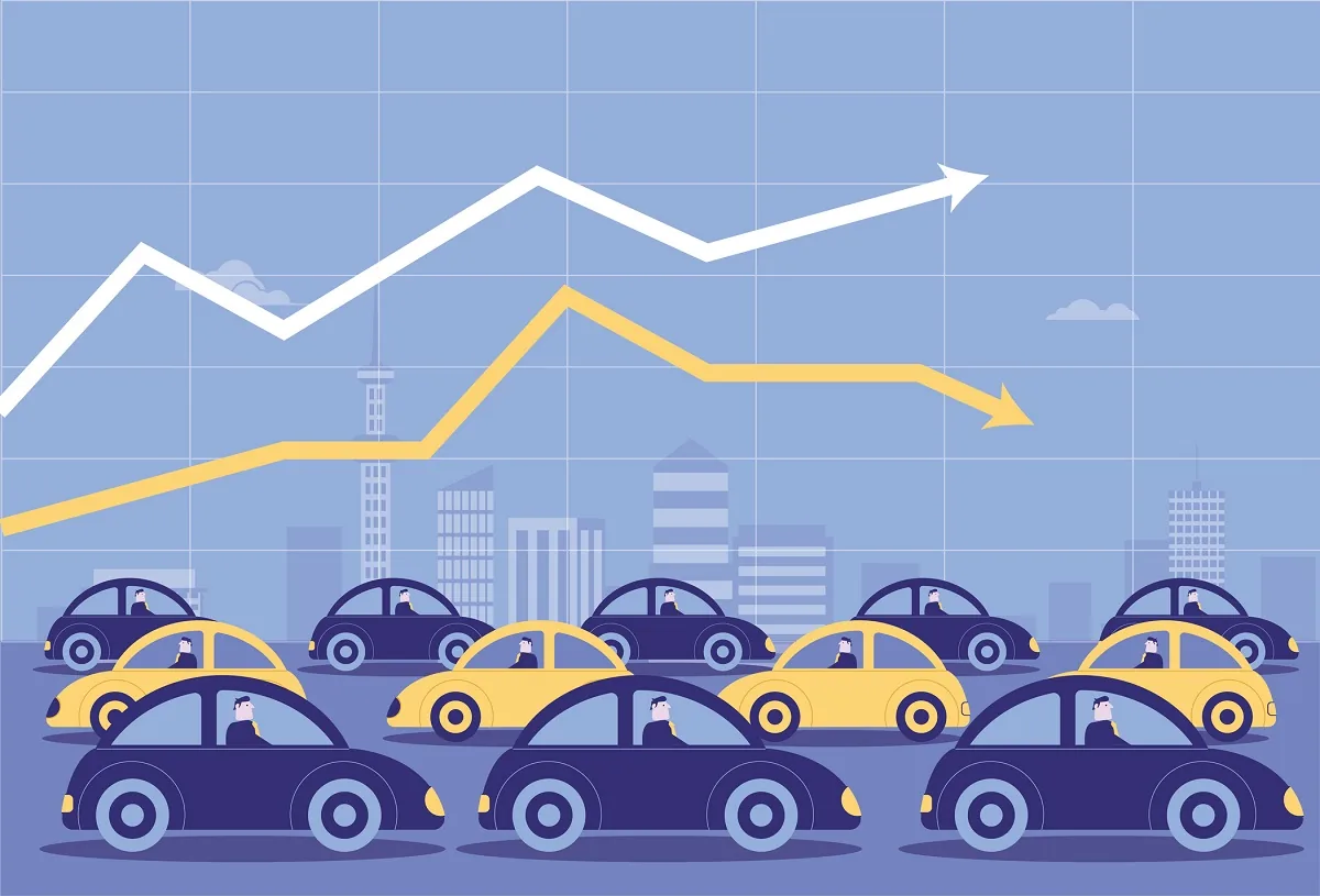 Car market, sales growing in July. Short-term rentals soar