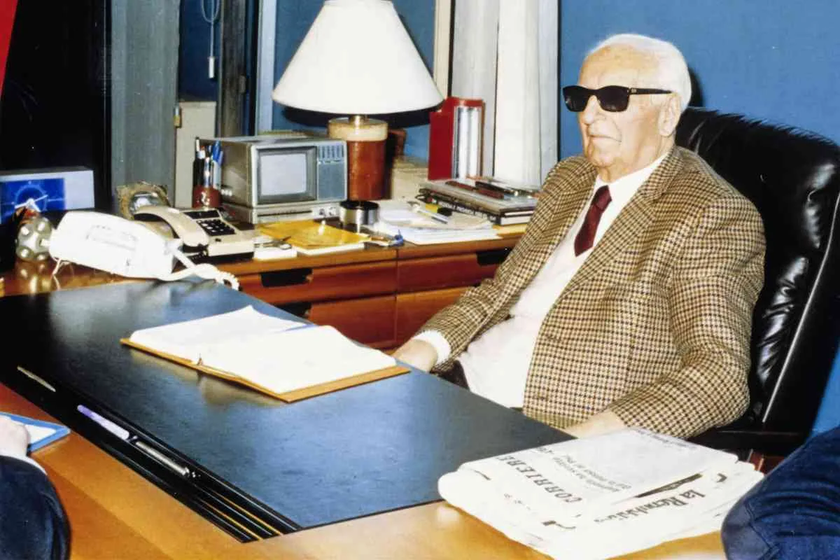 1988, the telegram from the President of the Republic for the death of Enzo Ferrari