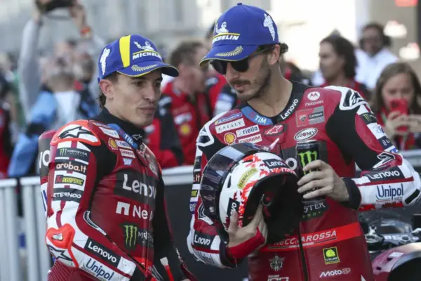 Marquez and Bagnaia after Silverstone: “How to ride in the wet”
