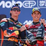 Acosta-Marquez, 2027 trials. Marc's mother jokes with Pedro: “And next year?”