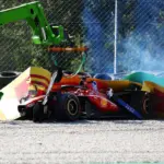 Leclerc, what a disaster: the data from the accident at Alboreto