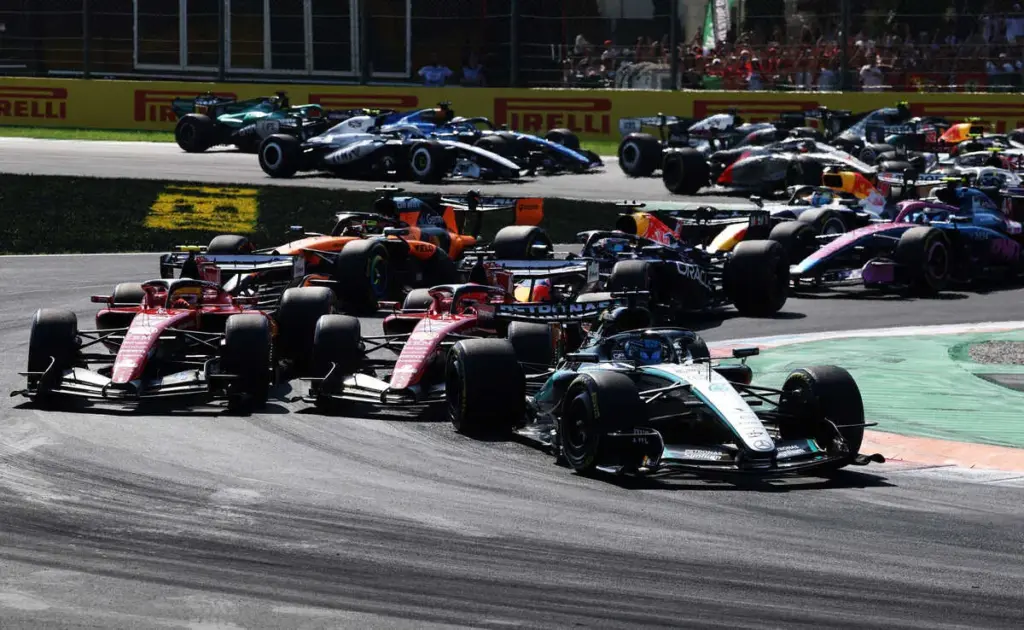 The start at Monza