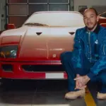 Lewis Hamilton and the F40 found in a garage