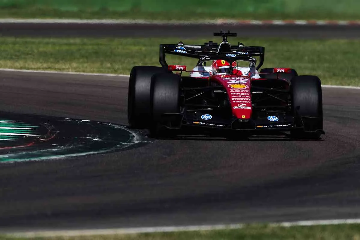 Hamilton and Leclerc, 127 laps at Imola with the Pirelli 2027