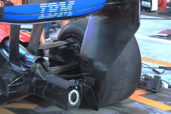 Ferrari with the modified FTM, McLaren with the inverted wing