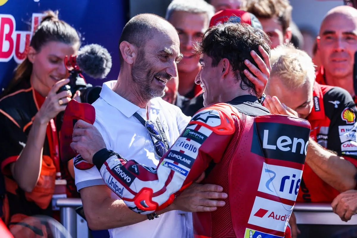 Marquez comes back, Domenicali celebrates: “At Misano Aprilia behind, many Ducatis ahead”