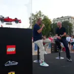 The inauguration of the Lego mosaic for Michael Schumacher at the Arco della Pace in Milan