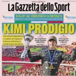 Antonelli enchants Italy: the front pages are all about him