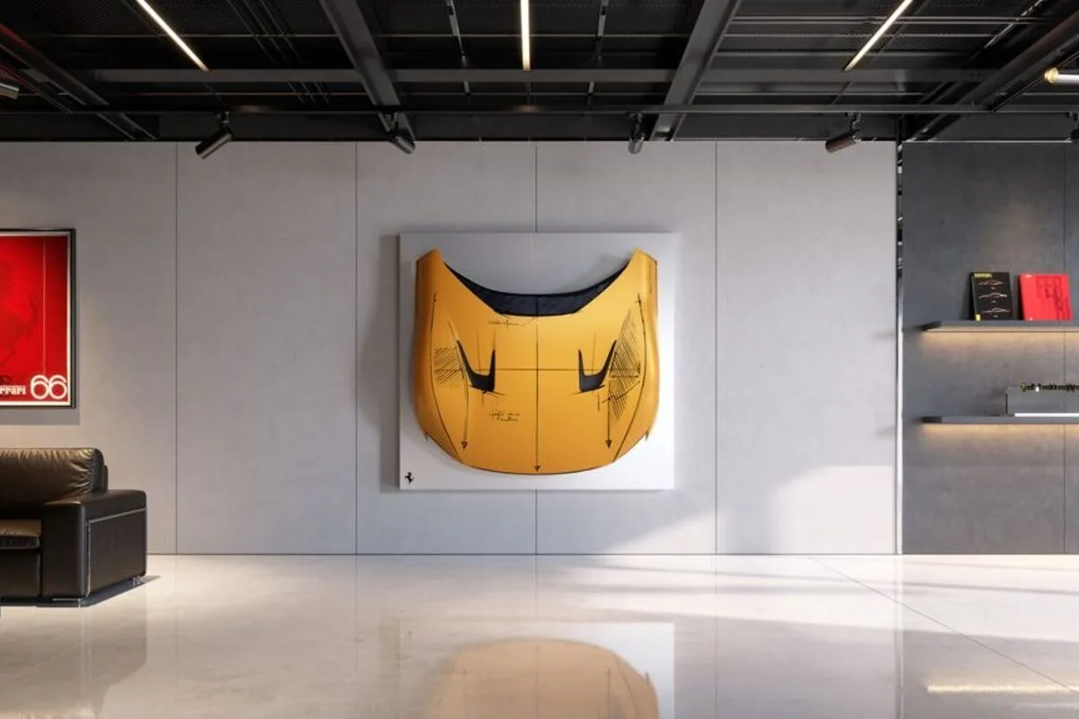 Ferrari Sketch Body, new canvases for works of art